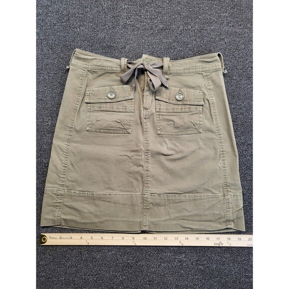 Carve Designs Cargo Skirt Medium Khaki Y2k Short Draw String Waist - Picture 7 of 11
